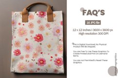 Pink and Cream Tiny Flowers Digital Papers, Flowers Pattern Product Image 2