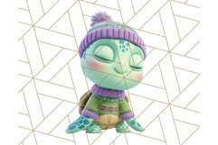 3D Under the Sea Christmas Clipart, Ocean Christmas PNG Product Image 4