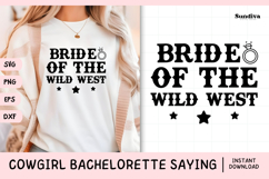 Cowgirl Bachelorette Party Saying SVG | Wild West Product Image 1
