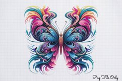 Smoke Butterflies Clipart PNG Product Image 1