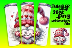LUXE 20oz Tumbler Wrap Design , Gnomes Product Image 1
