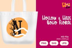 Hollow &amp; Haze Boho Floral Monogram Product Image 1