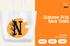 Heirloom Petal Boho Floral Monogram Product Image 1