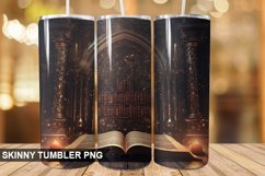 3D Gothic Book Tumbler Design Product Image 1