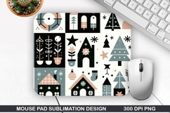 Pattern Mouse Pad, Christmas Mouse Pad PNG Design Product Image 1