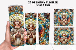 Jesus Skinny Tumbler 20oz Wrap Design, Christmas Tumbler Product Image 1