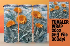 Unique 3D Flower Hole Wrap - 20oz Tumbler Sublimation Product Image 1