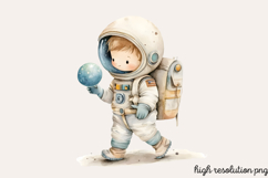 Cute Space Nursery Clipart Sublimation PNG Product Image 1