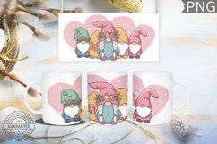 Easter Mug Wrap Design - Easter Gnome Sublimation Product Image 1