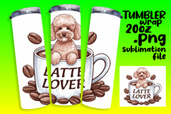 CLASSY 20oz Tumbler Design for Gifts , Coffee Dog Product Image 1
