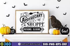 Apothecary shoppe potions. elixirs SVG, Vintage Halloween Product Image 4