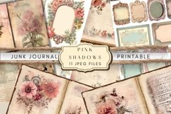 Vintage Ephemera, Floral Junk Journal, Shabby Shic Decor Product Image 1