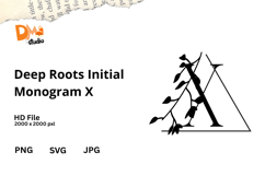 Deep Roots Initial Monogram Product Image 1