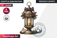 Traditional Christmas Clipart PNG, xmas sublimation, santa Product Image 1