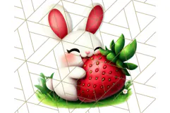 Strawberry Fruit PNG Clipart, Adorable Kawaii Characters Png Product Image 4