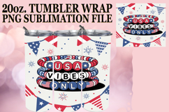 Inspiring vibes 20oz tumbler wrap, Patriotic Product Image 1