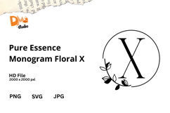 Pure Essence Monogram Floral Product Image 1