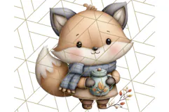 Thanksgiving Woodland Animals Clipart PNG Product Image 4