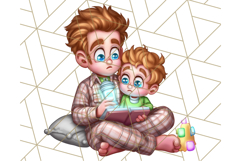Father&#039;s Day Clipart PNG, Funny Dad Cartoon Clip Art Product Image 4