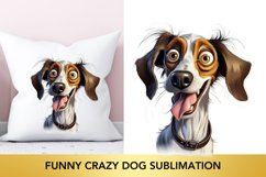 Funny Crazy Dog Sublimation, Dog Clipart Product Image 1