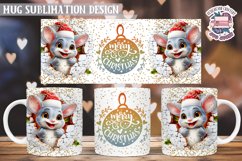 Christmas Mug Wrap Sublimation Funny Quote 3D Wall Animal Product Image 1