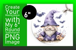 Festive Gnome Round Design Autumn Harvest Fun PNG Product Image 1