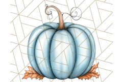 Fall Pumpkin Clipart PNG, Autumn Pumpkins, Jewel Tones Png Product Image 4