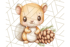 Woodland Nursery Baby Animals And Fantasy Forest PNG Clipart Product Image 4