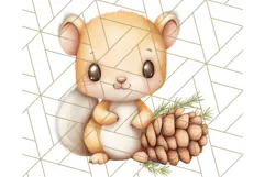 Woodland Nursery Baby Animals And Fantasy Forest PNG Clipart Product Image 4