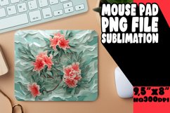 Unique 3D Flower Hole Mouse Pad Sublimation PNG Product Image 1