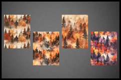 4 Warm Autumn Digital Papers I Junk Journal 8.5x11 Product Image 2