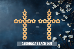 Cross Earrings Laser Cut SVG I Christian Cross Earrings Product Image 1