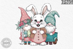 Easter Bunny Gnome Sublimation - Clipart PNG Bundle Product Image 2