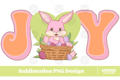 Easter Bunny Sublimation PNG Chick Farm Hip Hop Spring Joy Product Image 1