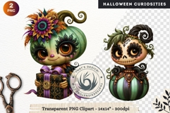 Surreal Halloween Character Cliparts Spooky Curiosities Product Image 1