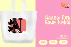 Hallow Fern Boho Floral Monogram Product Image 1