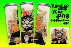 Enchanted Cat Kingdom 20oz Tumbler Wrap Art Product Image 1