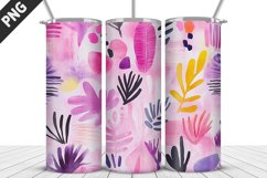Flowers Tumbler Wrap | Sublimation Design | Tumbler PNG Product Image 1