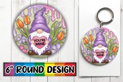 Cheerful Circle Keychain Magic, Valentines Product Image 1