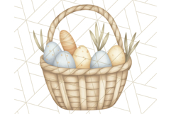 Spring Bunnies PNG Watercolor Bunny Clipart, Pastel Easter Product Image 4