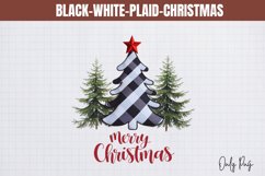 Black-White-Plaid-Christmas Sublimation Product Image 1