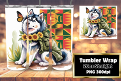 Customizable Sublimation Tumbler 20oz , Cute Dog Product Image 1