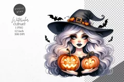 Halloween clipart, Witch clipart, Autumn clipart Product Image 1