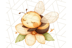 Adorable Bee Clipart PNG, Kawaii Bumblebee Illustrations Product Image 4