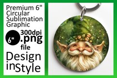 Enchanted Garden: Gnome Round Design Watercolor Product Image 1