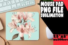 Cheerful Desk Mat Sublimation, Flower Pattern Product Image 1