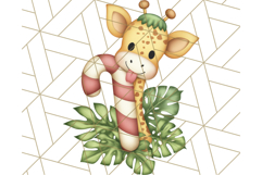 Safari Christmas PNG Clipart, Cute Jungle Animal Art Product Image 4