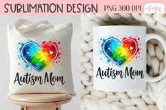 Autism Mom PNG sublimation | Autism support PNG Product Image 3