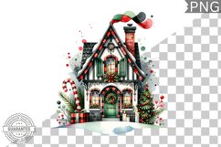 Christmas House Sublimation - Clipart PNG Design Product Image 1
