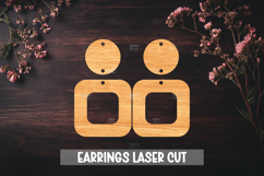 Summer Style Laser Cut Earrings SVG File Product Image 1